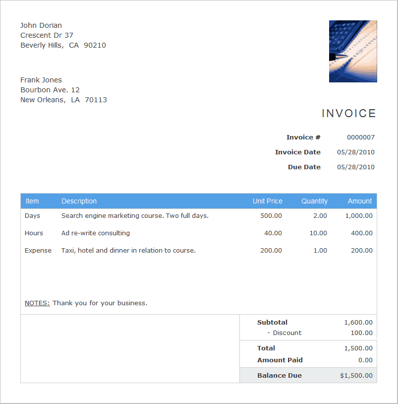 invoice-sample